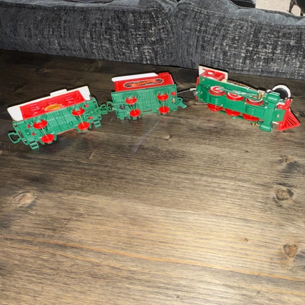 Vintage New Bright Logger Bears Express G Scale Christmas Coal Train Part 1986